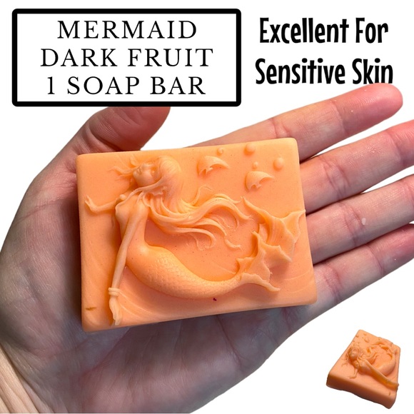 Effervescent Bubbles Other - 1 Bar, Mermaid Soap, Dark Fruit Handmade, Gift Ideas! ( PRICE IS FIRM )